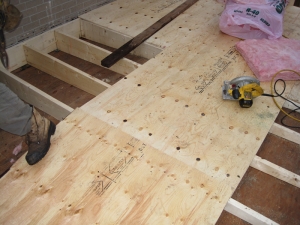 Building new sloped deck over existing deck