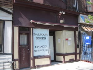 New location of Balfour Books at 468 College Street